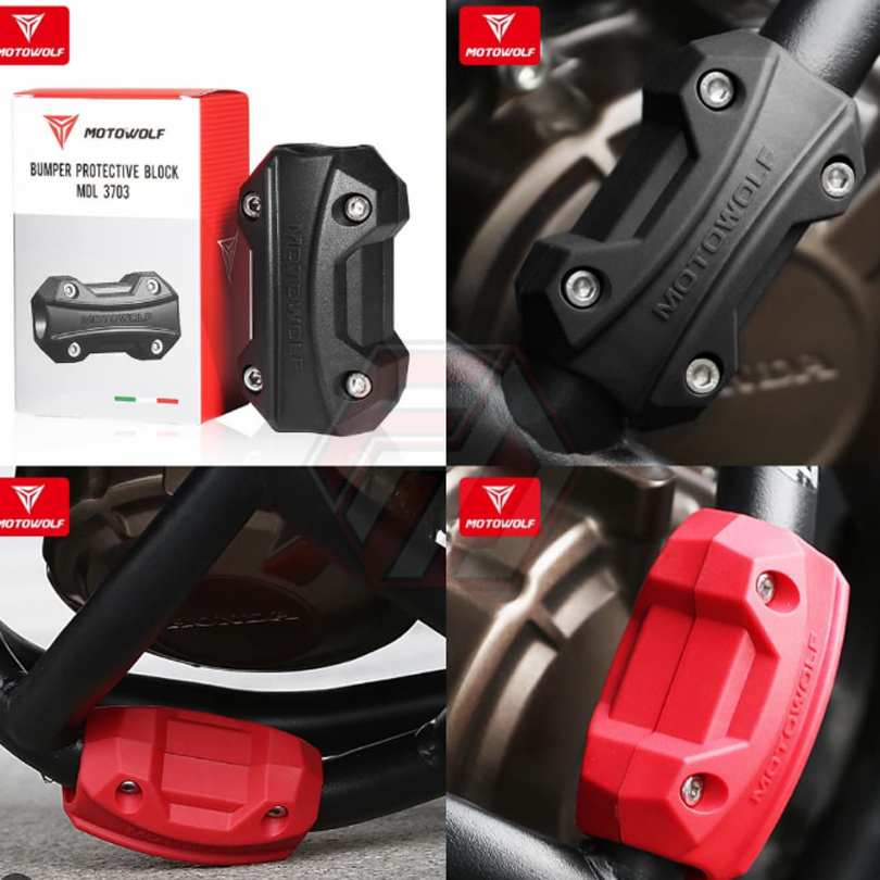 Cao Su Giảm Chấn Motowolf Lắp Khung Chống Đổ