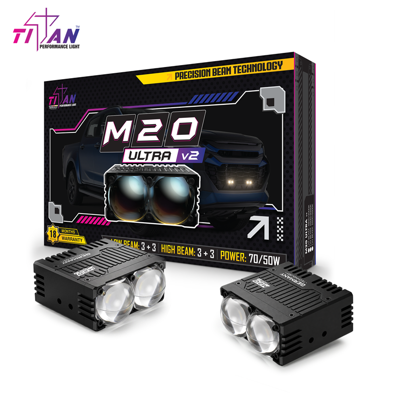 Đèn Trợ Sáng Tian M20 Ultra V2 Mẫu 2026 ( 1 cái bóng đôi) 
