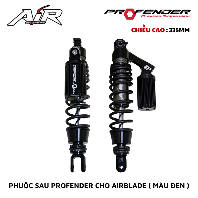 Phuộc Profender Air Series Air Blade 110/125/150/160 - Có Bình Dầu 1 Tăng Chỉnh