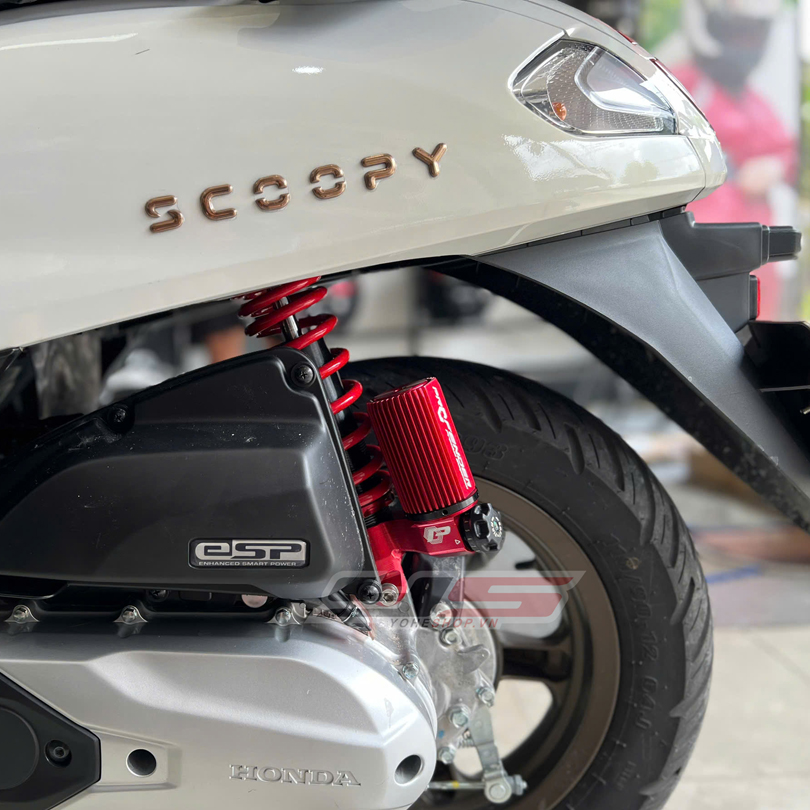 Honda Scoopy Lắp Phuộc Profender Có Bình Dầu 2 Tăng Chỉnh