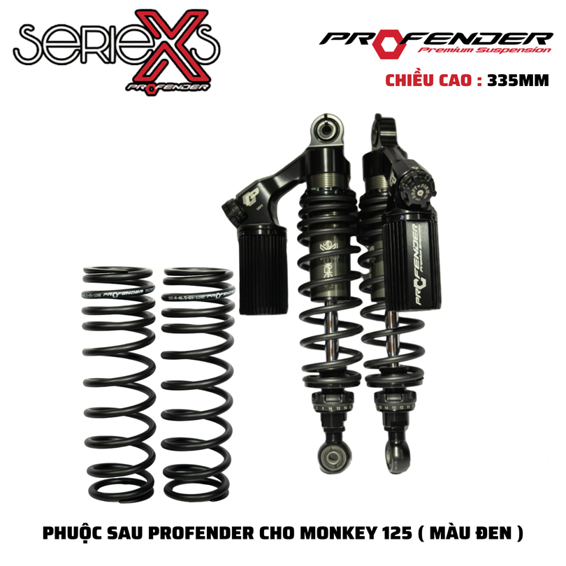 Phuộc Profender X Series Future/Wave/Dream/Monkey/Cub - Có Bình Dầu 2 Tăng Chỉnh