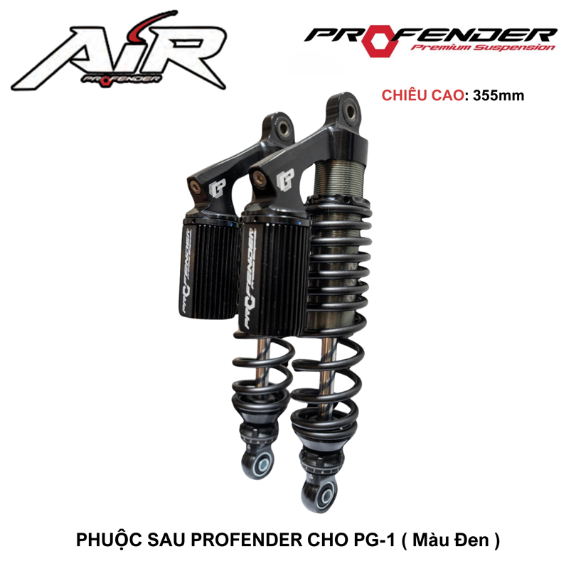 Phuộc Profender Air Series Yamaha PG1 - Có Bình Dầu 1 Tăng Chỉnh