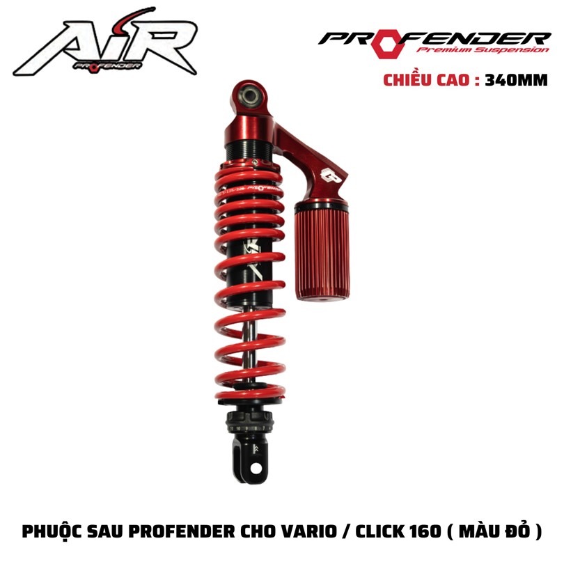 Phuộc Profender Air Series Vario 160 - Có Bình Dầu 1 Tăng Chỉnh
