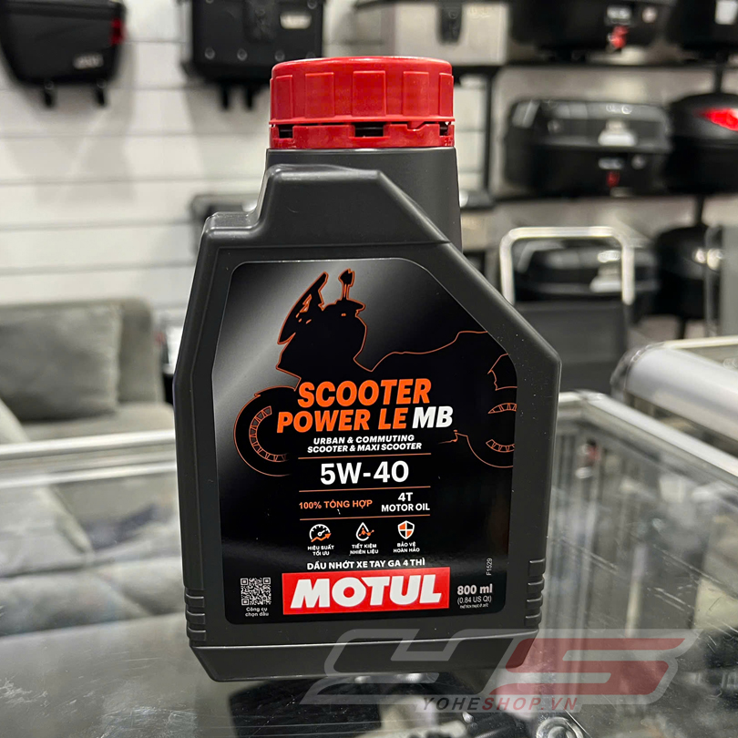 Nhớt Motul Scooter Power LE 5W40 0.8L